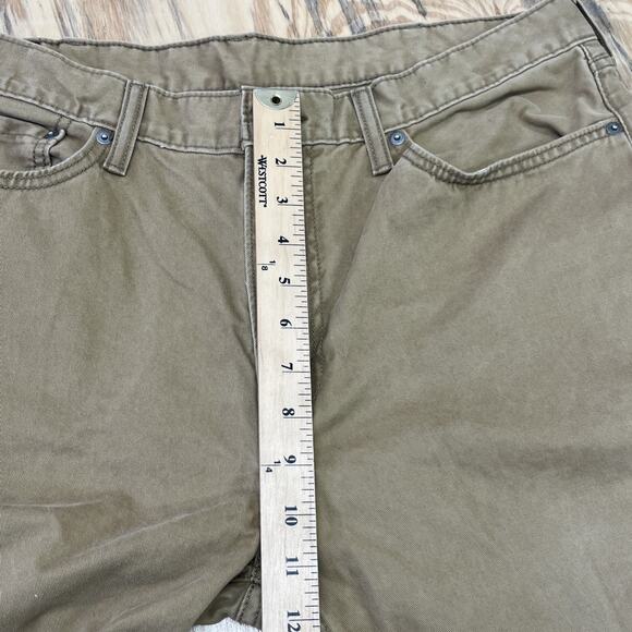 Levis 514 Jeans Mens 38X32 (36X31) Khaki Tan Straight Leg 100% Cotton Chino - Picture 10 of 13